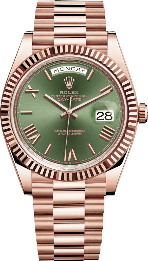 Rolex Day-Date 40 Olive Green (Rose Gold)